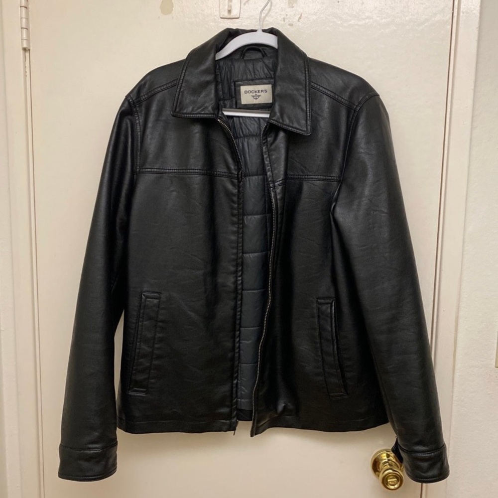 Faux leather jacket
